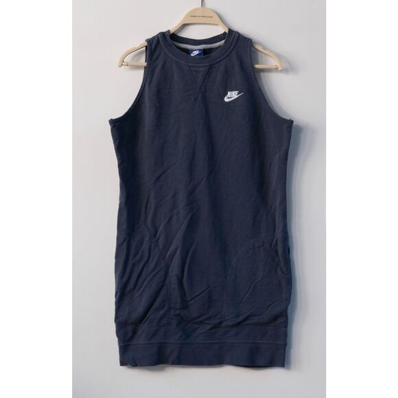 Women’s Nike Sportswear Sleeveless Tennis Dress Y2K Navy Blue Size M‎ - Picture 1 of 5